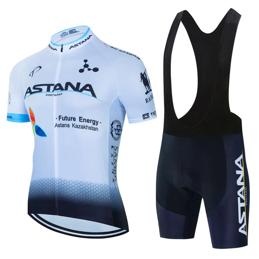 

2021 Pro Team ASTANA Cycling Jersey 19D Bib Set Bike Clothing Ropa Ciclism Bicycle Wear Clothes Mens Short Maillot Culotte