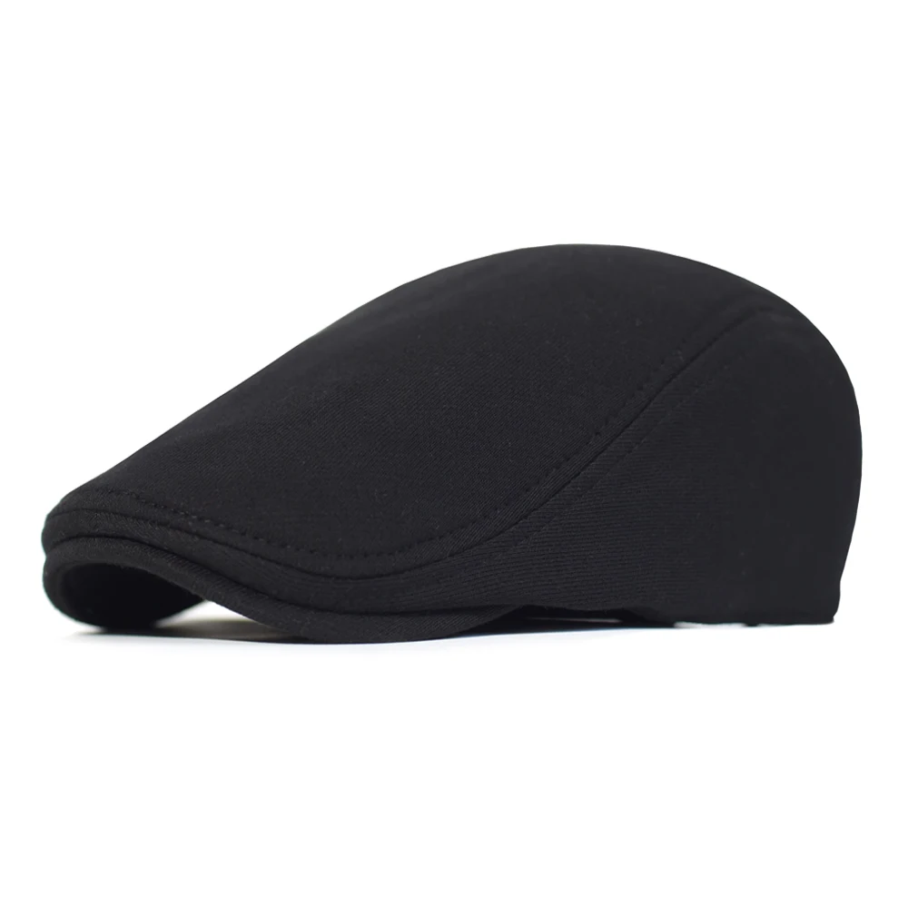 

Cotton Newsboy Caps Men Women Hat Soft Casual Beret Solid Unisex Retro Hat Driver Flat Cap The waiter Cap