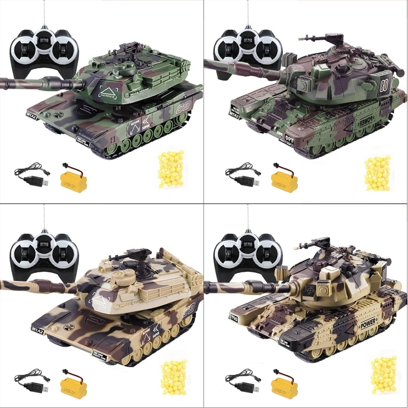 1:32 Военная война RC боевой танк тяжелая большая Интерактивная Игрушечная машина с