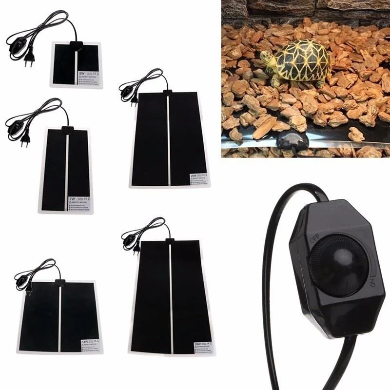 

220-240V Pet Heating Pad Temperature Adjustable Amphibian Mattress EU Plug