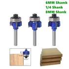 1 шт., угловая Концевая фреза R1 R2 R3, хвостовик 6 мм, 4 мм или 8 мм