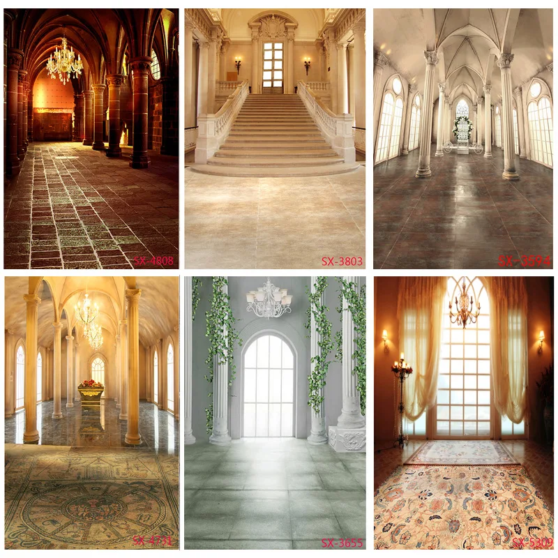 

Castle Palace Indoor Photography Backdrop Newborn Kids Portrait Birthday Photo Background for Photo Studio Props 2157 YXFL-45