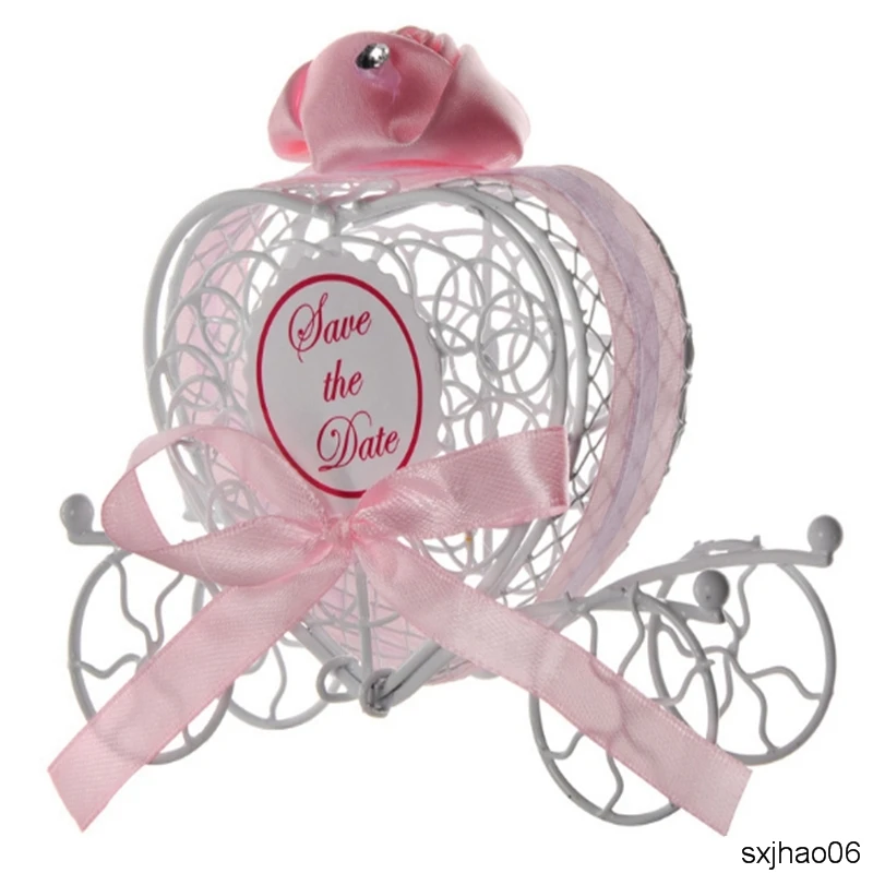 Новинка 100 шт./лот свадебные принадлежности полый провод в форме сердца тыква