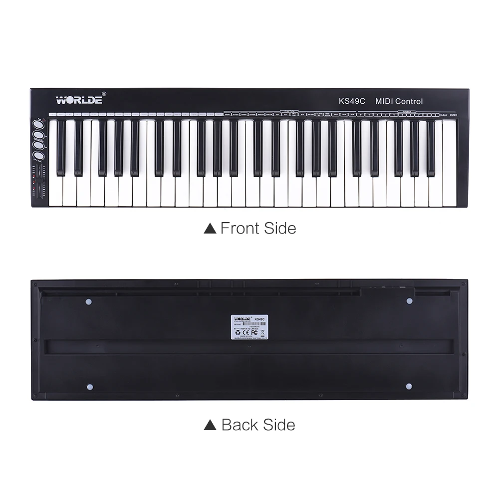 На выбор KS49C A 49 ключ USB MIDI контроллер клавиатуры встроенный источник звука с 6 35 мм