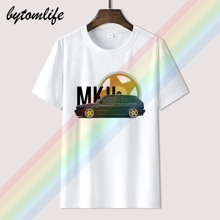 

2019 Fashion Summer T-shirt Germany Classic Legend Car Golf Mk2 Wheels Tires Tees Casual Short Sleeve T shirt