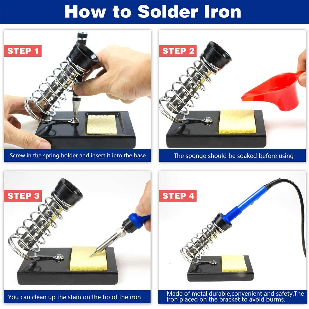 

Adjustable Temperature Electric Soldering Iron kit 220V 110V 60W Welding Solder Rework Station Heat Pencil Repair Tools