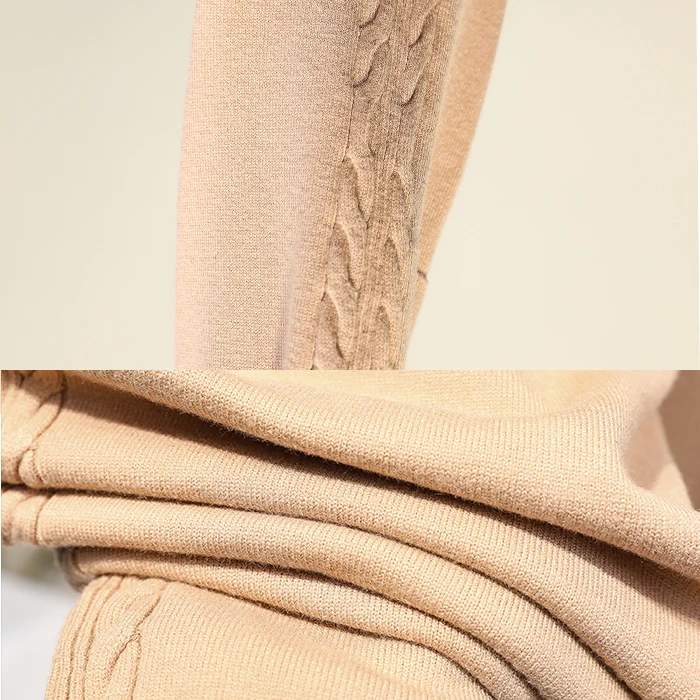 

4xl good quality plus big size panty women spring winter autumn 2020 black loose thin knit haroun casual pants female A5438