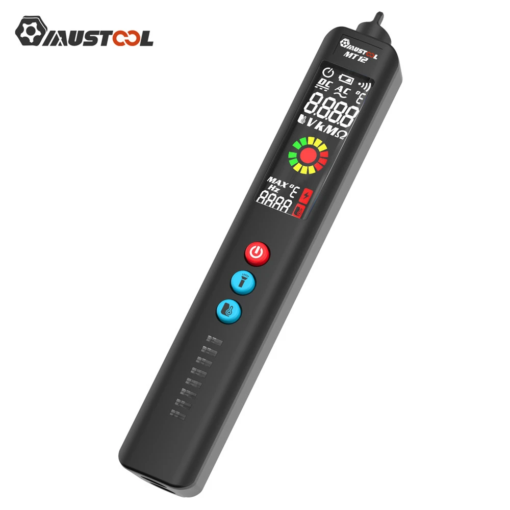 

MUSTOOL MT12 Triple Mode Infrared Temperature-Testing Multimeter -20°C~380°C Measurement Non-contact Detection LCD Display