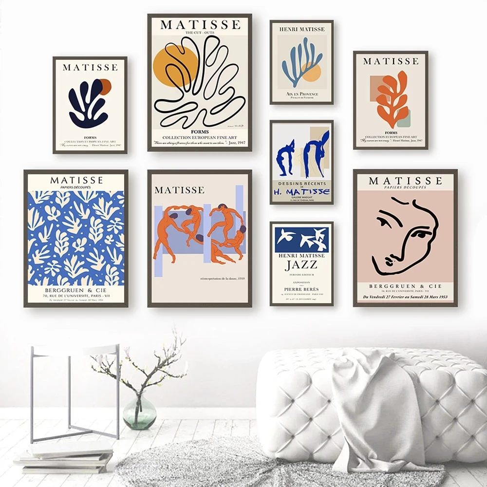 Холст Настенная картина с тропическими растениями алфавиты для украшения дома