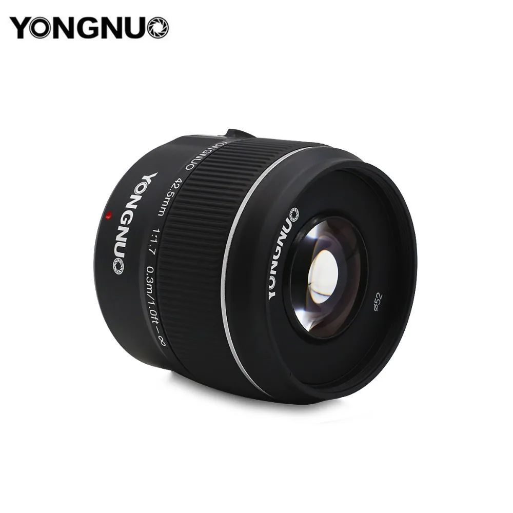 Yongnuo YN42.5mm F1.7 Macro 4/3 System Interface Large Aperture AF/MF Autofocus Standard Fixed Focus Lens Easily Blur Background