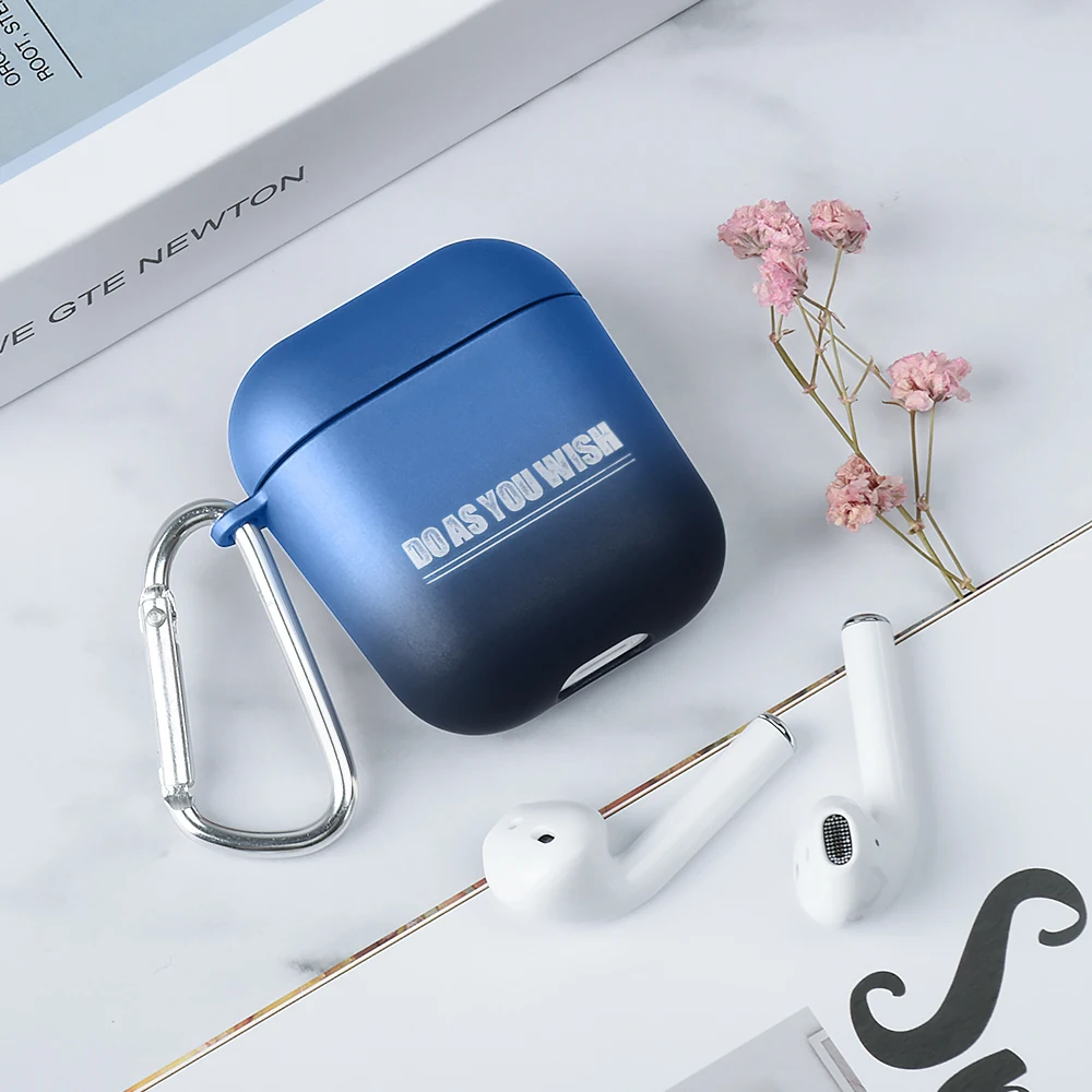 Градиентные радужные цветные кожухи головных телефонов для AirPods 2nd Aurora Жесткий Чехол для ПК Apple Airpods 1 Air Pods 2 защитный рукав