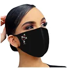 Пылезащитная черная противовирусная маска унисекс Pm2.5 Mascarillas Рождественская дышащая Модная хлопковая маска 1 шт. mascarilla