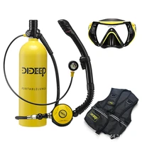 dideep x5000plus 2l scuba diving tanksnorkel tubediving maskveststorage bag oxygen cylinder set snorkeling equipment