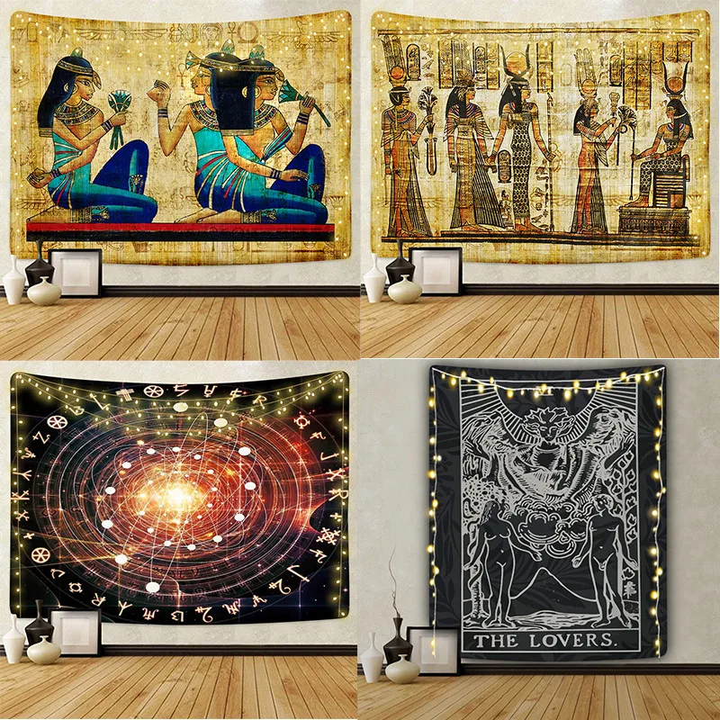 Дропшиппинг Египет Таро гобелен настенный хиппи украшение дома из полиэстера
