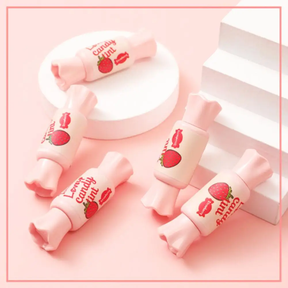 

Pink Candy Packaging Lip Gloss Waterproof Mirror Lip Gloss Lipstick Female Student Cute Lip Dye Liquid Cosmetics