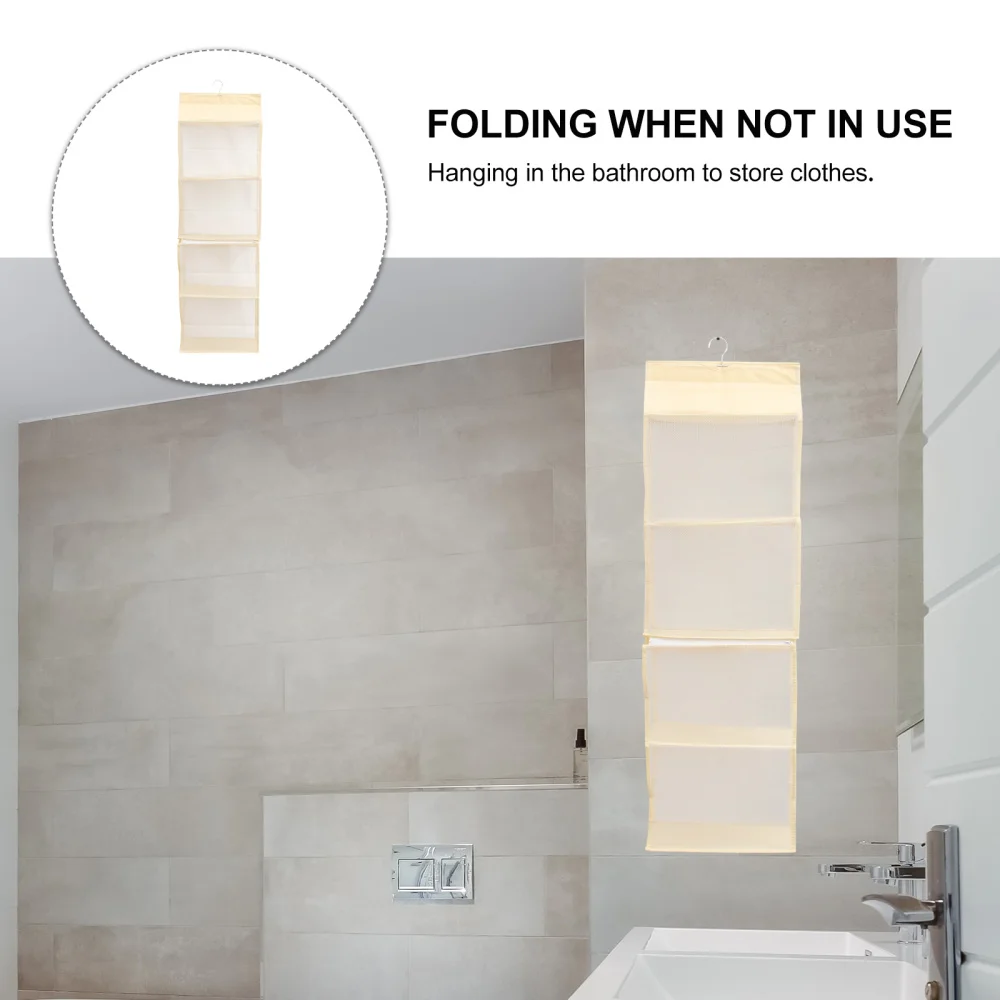 

1 PC Hanging Closet Organizer Washable Hanging Closet Organizer Shelf for Shoes Handbag