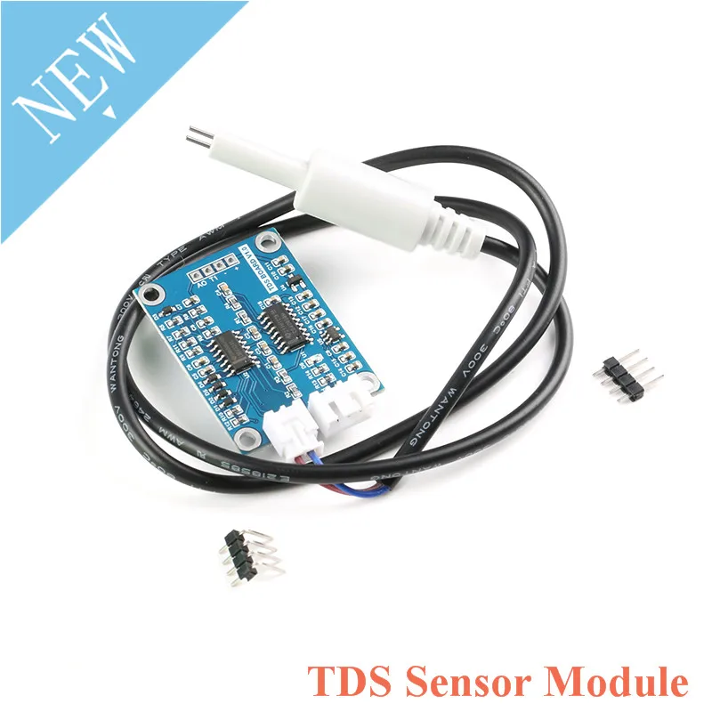 

TDS Sensor Module Dissolved Solids Analog Signal Soluble Solid Water Quality Detection DS18B20 Temperature for Arduino 51/STM32