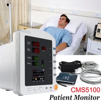 hot contec cms5100 patient monitor nibp spo2 pr 3 parameter blood pressure patient monitor vital signs machine medical device