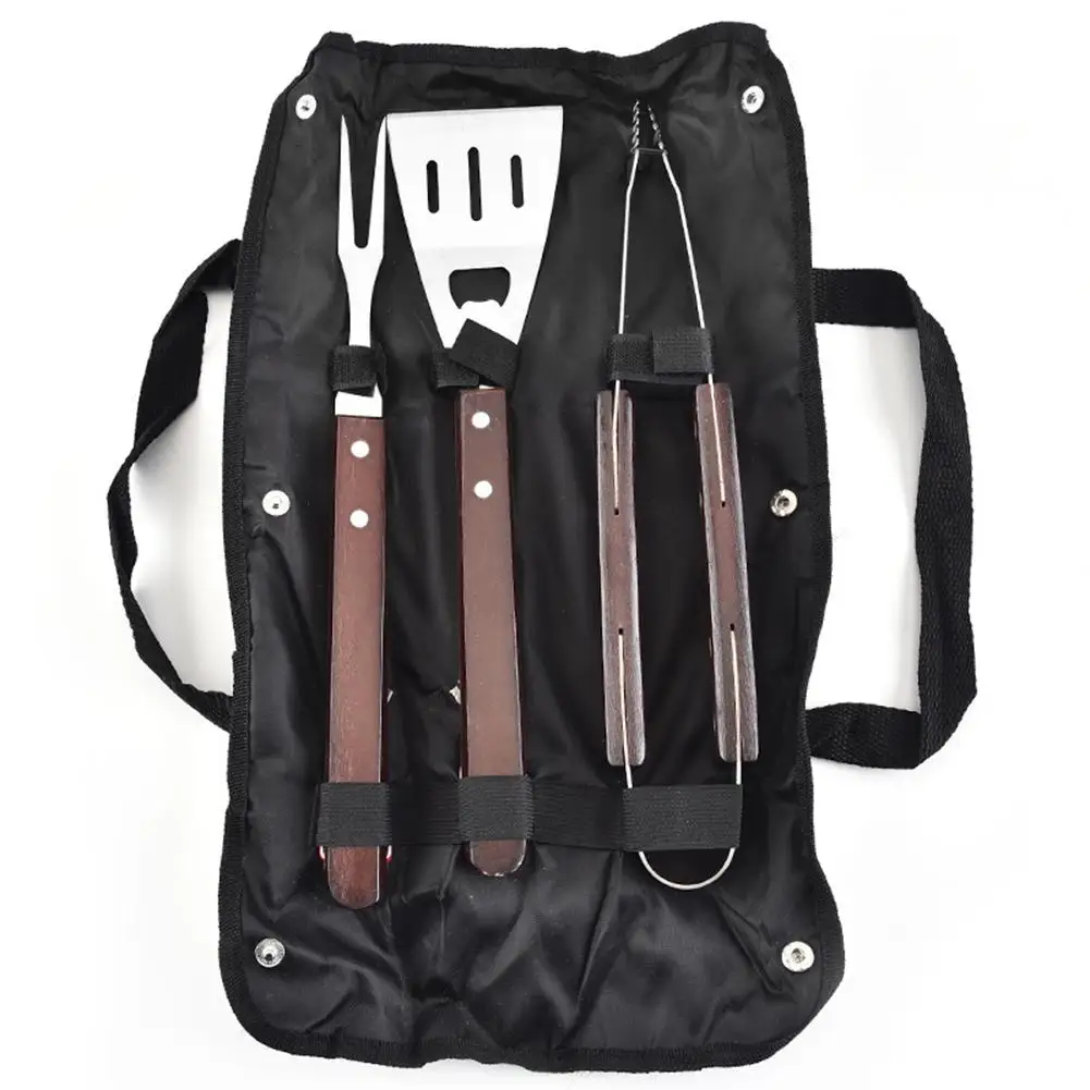 Инструменты для барбекю комплект Нержавеющая сталь зажим щетка лопаты щипцы