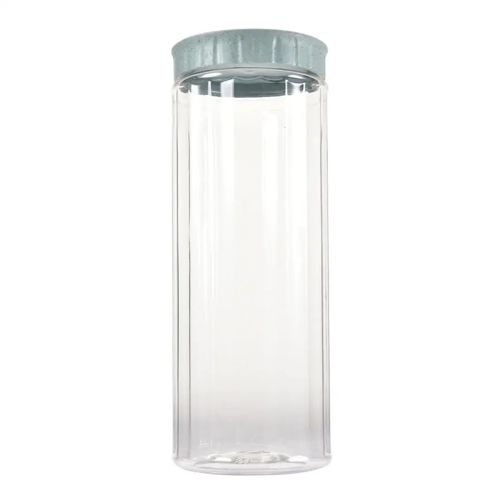 Прозрачная пластиковая герметичная банка бытовая для хранения молока порошка