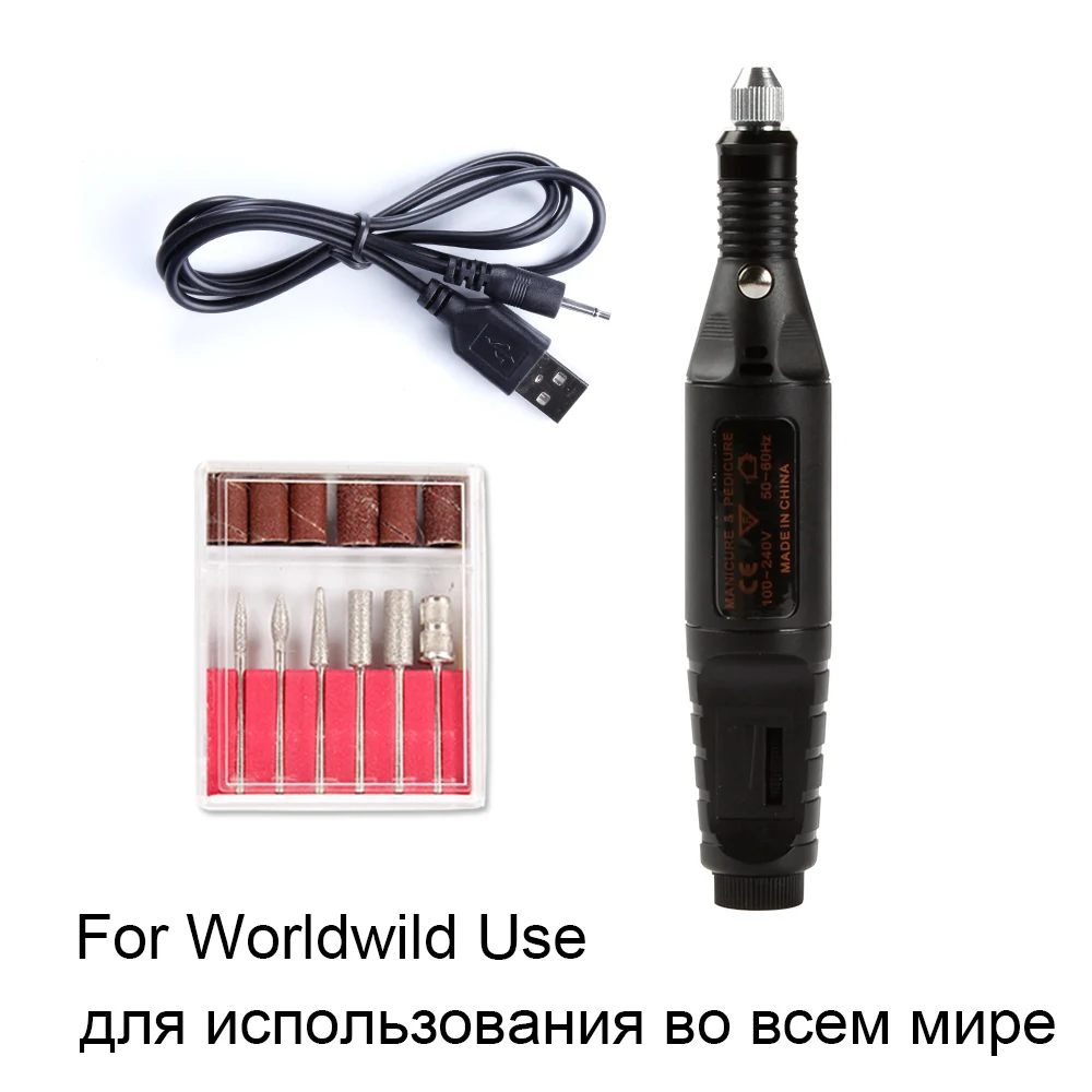 GJ5053DUSB Электрические сверла для ногтей, фреза, маникюрный аппарат, аппарат для педикюра, маникюрная мельница, фреза для дизайна ногтей, Шлифовальная Пилка, инструменты - Цвет: GJ5053DUSB