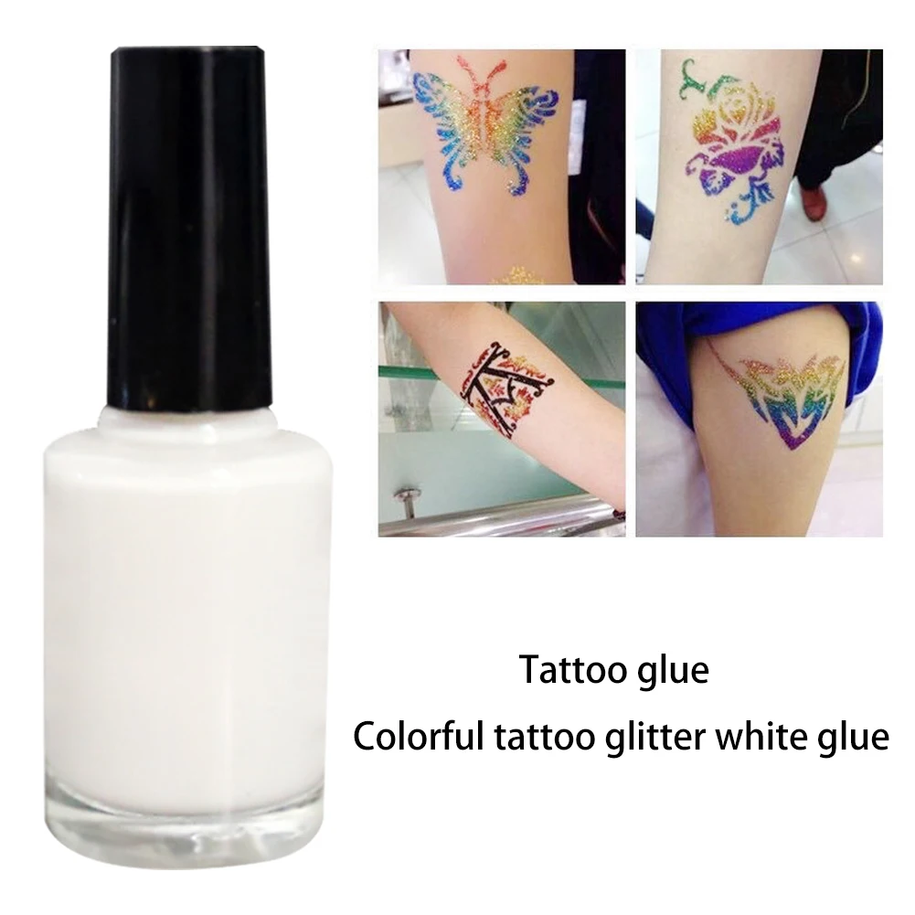 15ml One-time Colorful Tattoo Glue Waterproof White Inks Supply Plastic Body Art Paint Glitter Gel Makeup Tools Outgoing | Красота и