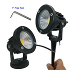 COB 3W 5W 7W 9W для украшения сада, теплый белый AC110V 220 V Светодиодный светильник пути ing Открытый Точечный светильник 220 V газонный светильник s