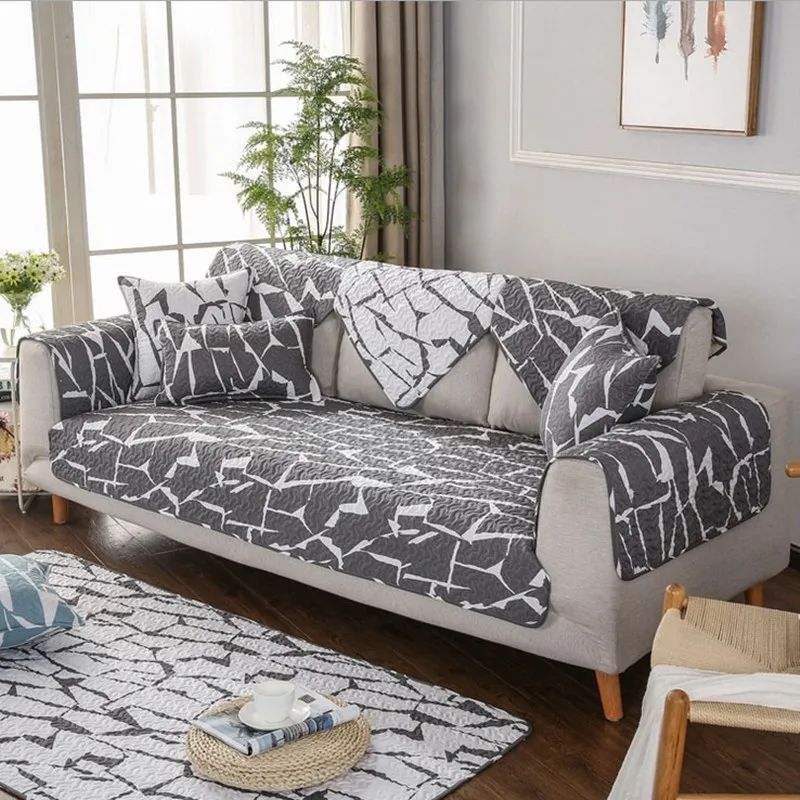 Защитный чехол для углового дивана чехлы кушетки стеганое хлопковое саржевое