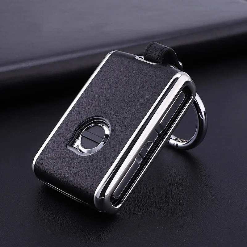 Car Key Case Key Cover For Volvo XC90 S90 V90 XC60 Car Styling Holder Ring Interior Keychain Shell Protection