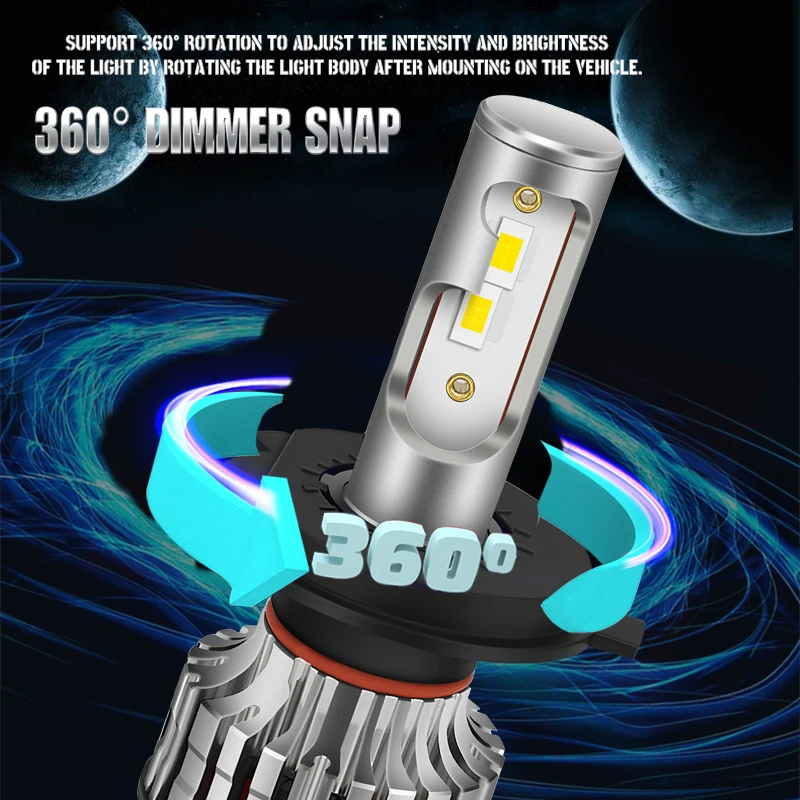 PANDUK 100 Вт 9005 лм H4 LED H7 Canbus H1 H8 H9 H11 9006 HB3 9012 HB4 4300 автомобильная светодиодная фара