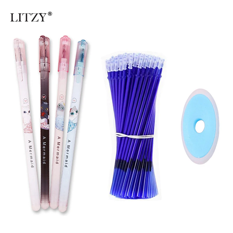 Набор ручек со стираемыми кошками 25 шт./лот милые ручки с единорогом моющаяся