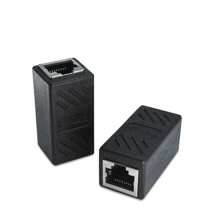 1 пара RJ45 Женский муфта для Ethernet Cat 5/ CAT 6 LAN кабель удлинитель DU55|Компьютерные