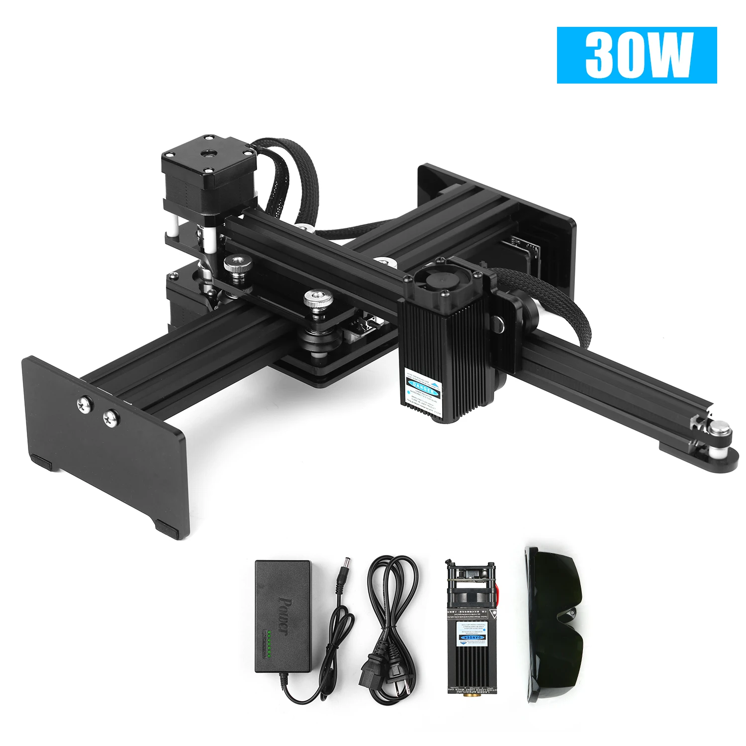 30W Portable Mini Desktop Laser Engraver Printer Engraving Machine Carver DIY Logo Mark Working Area 170*200mm |