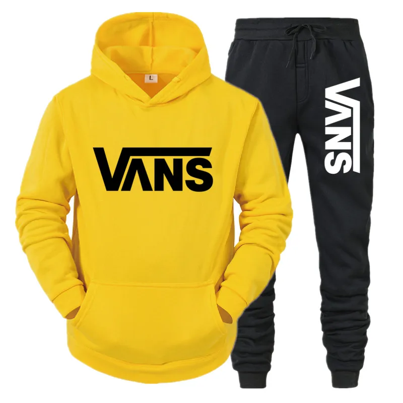 

Men Casual Tracksuit 2 Piece Set Hoodies Autumn Clothes Pullover Hoodies Pants Print Suit Sportswear