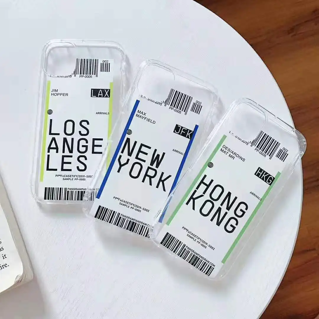 INS смешной штрих-код этикетка Путешествия страна чехол для iphone 11 11Pro MAX Xs XR X 7 6 6s 8 plus