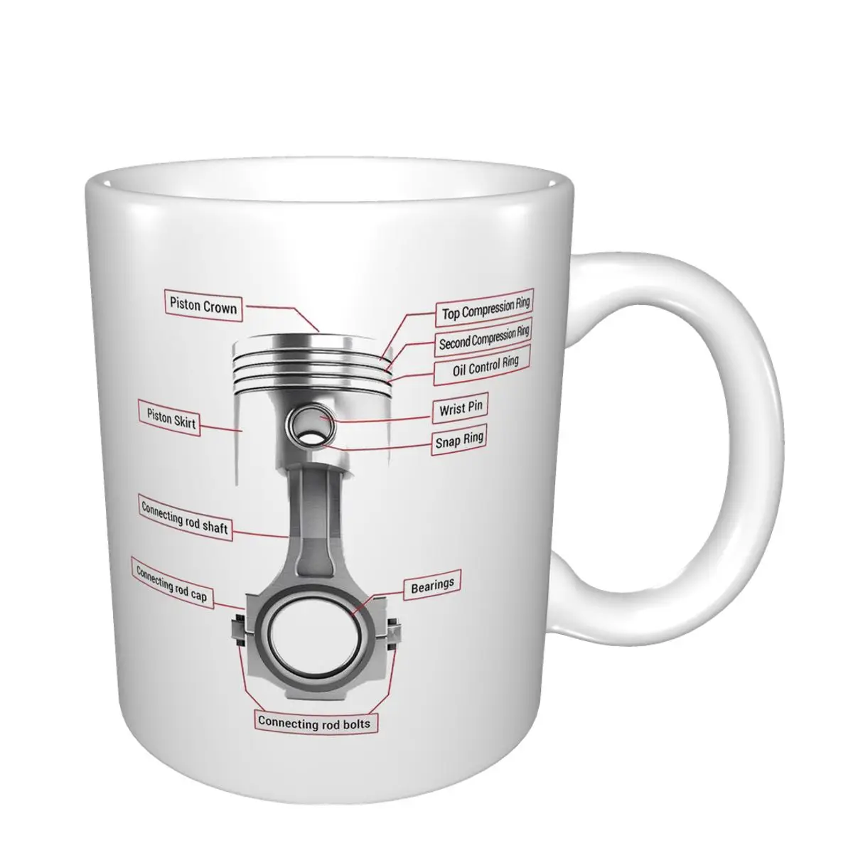 Поршневая анатомическая Механическая смазка для автомобиля гаража кружка