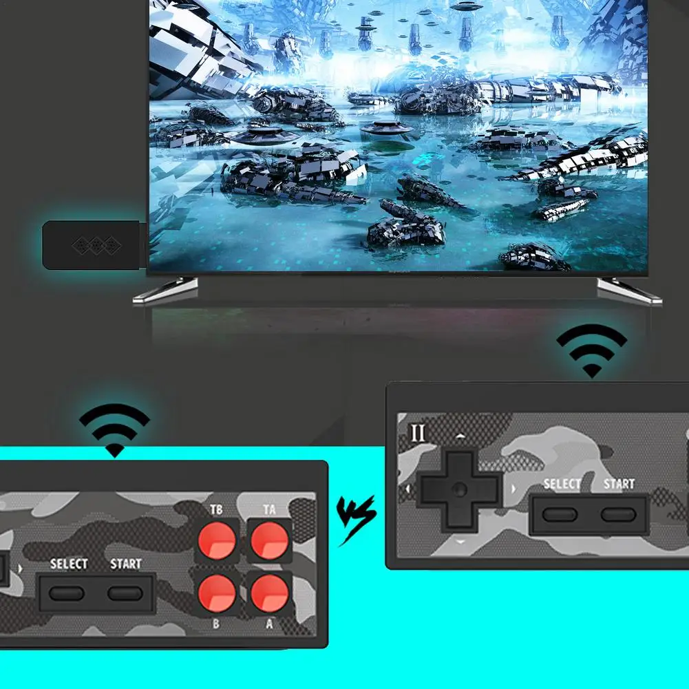 Мини игровая консоль для видеоигр два игрока и ретро встроенные 1700 + игр NES