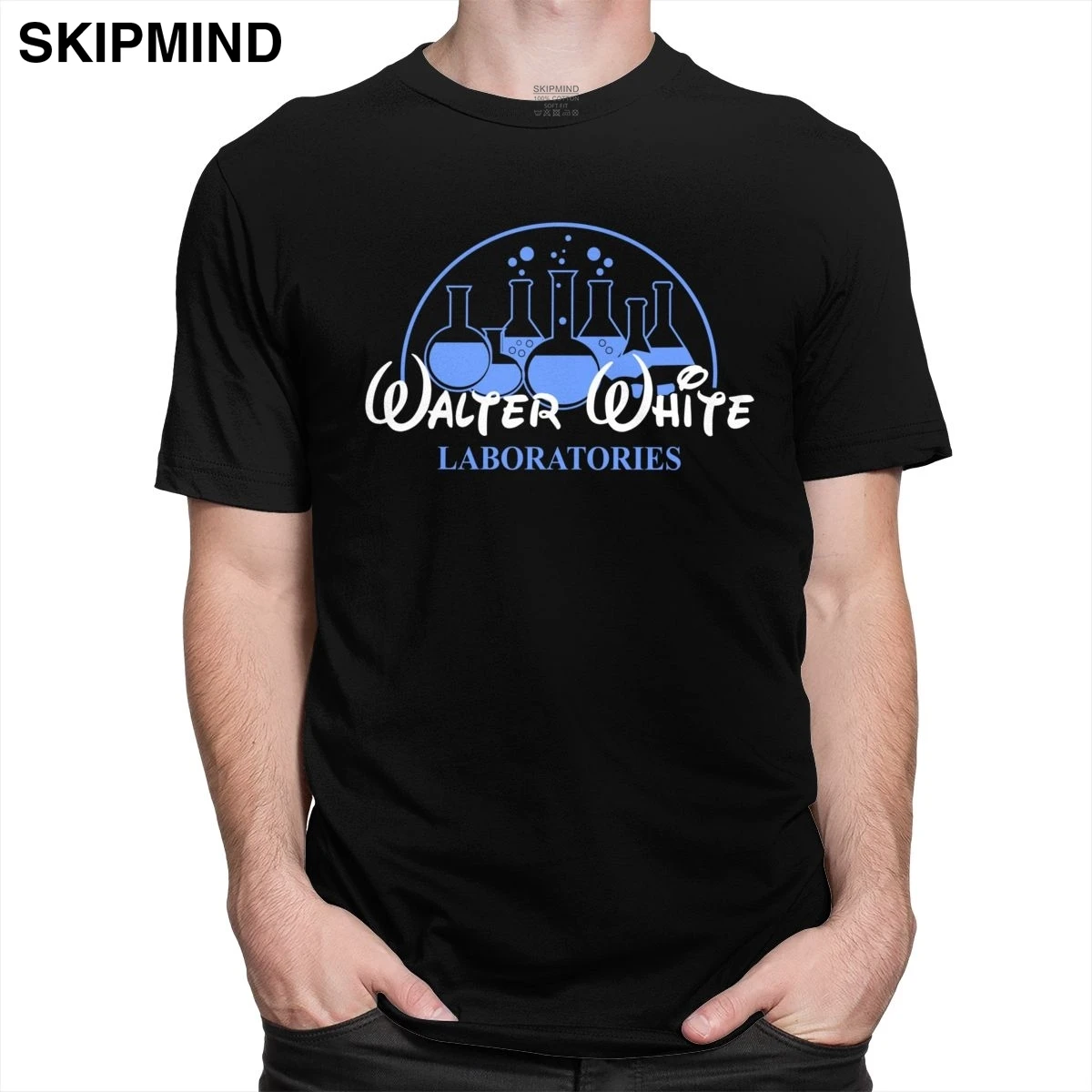 Модная футболка Breaking Bad Walter White Laboratories Мужская Jesse Pinkman Heisenberg хлопковая с коротким