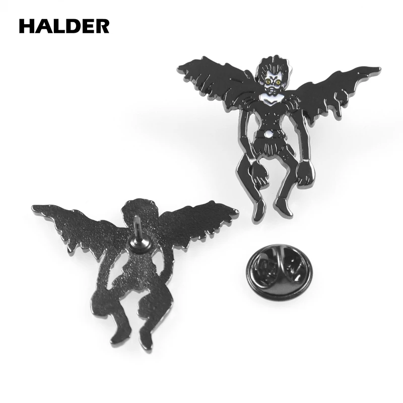 BR0041 halder Аниме смерти Примечание рюуку металлические броши булавки на лацкан Рюкзак украшения из ткани бижутерия вечерние аксессуары подарок