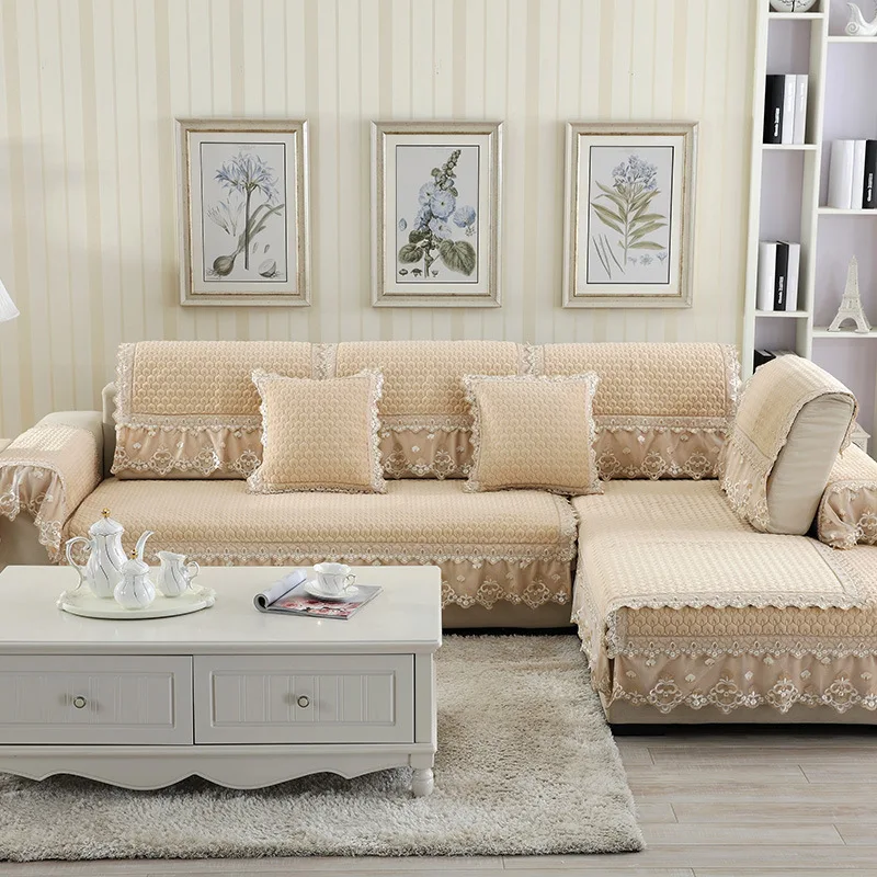 Короткая плюшевая Хрустальная бархатная кружевная подушка для дивана