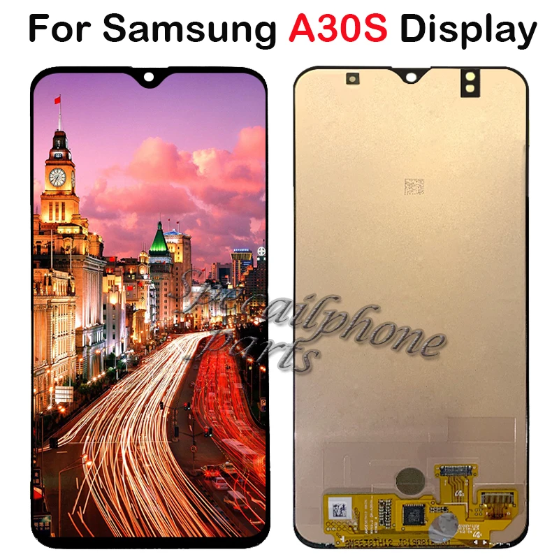 Super AMOLED для samsung Galaxy A30S ЖК дисплей с кодирующий преобразователь сенсорного экрана
