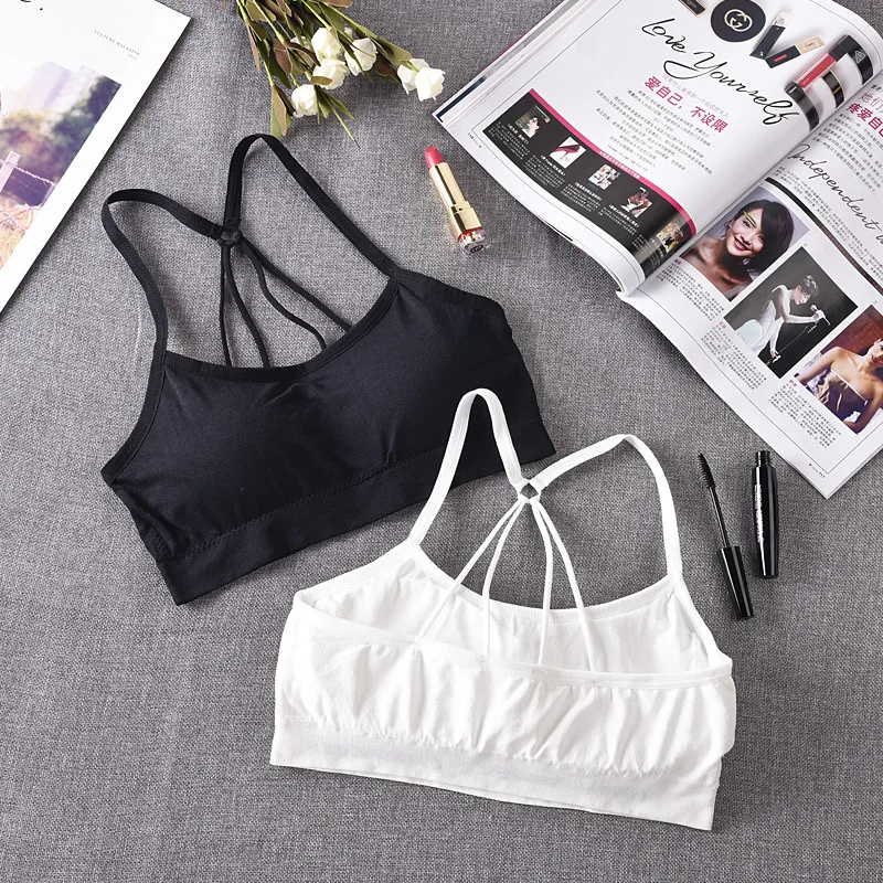 Новый бюстгальтер бесшовные застежкой молнией на спине нижнее бельё для девочек