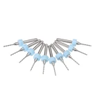 10 шт. 3,175 мм хвостовик карбида лезвия Концевая мельница набор резец гравировальной машины с ЧПУ Бит 1 мм для PCB SMT инструменты