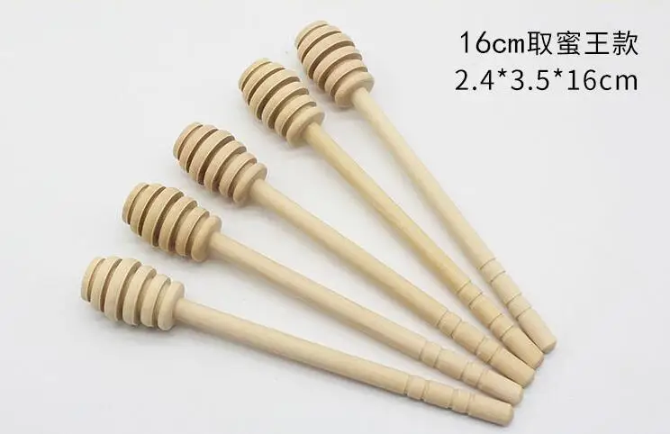 Palo de madera para remover miel, 1000 piezas, 15CM/16CM, venta al por mayor-1