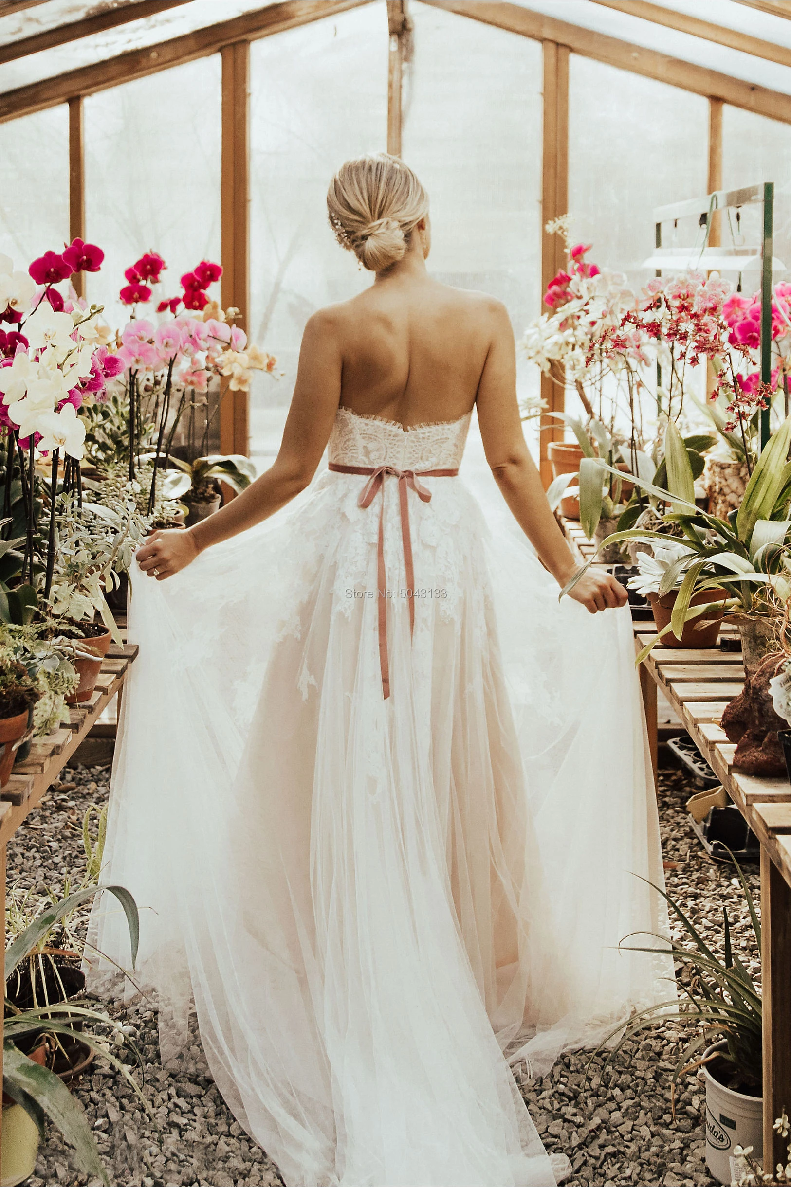 Сексуальные милые с открытыми плечами кружевные аппликационные Свадебные