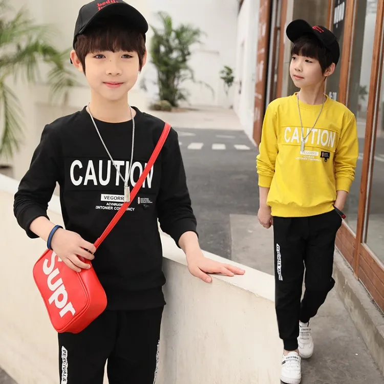 Boys Clothing Sets Kids Clothes Children Suits Casual The Letter Printing for Sport Suit Boy 2019 |