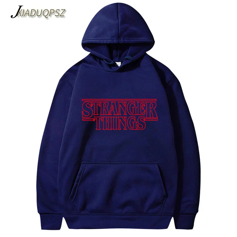 WY68 Navy blue Модные лица странные вещи с капюшоном мужские/женские толстовки и толстовки на осень с хип хоп зимняя мужская толстовка с капюшоном бренд - Цвет: WY68 Navy blue