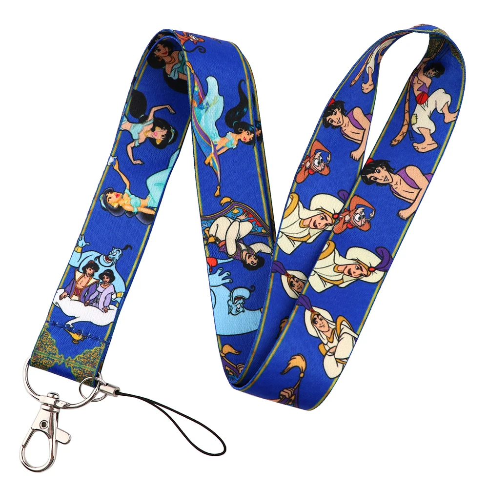 lb1532 disney ursula lanyard for key neck strap mobile phone decoration keyring key chain jewelry gifts for friends accessories free global shipping