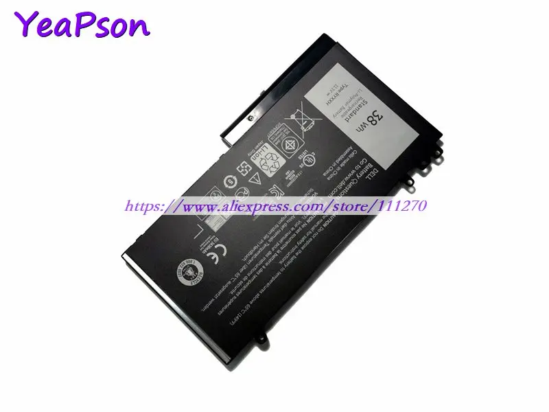 Аккумулятор Yeapson RYXXH 05TFCY 09P402 5tfcy 11 1 В 3400 мАч для ноутбука Dell Latitude 12 E5250 E5270 E5450 5000 |
