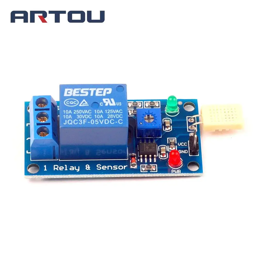 1 канальный релейный модуль переключателя датчика влажности 5 В 12 постоянного